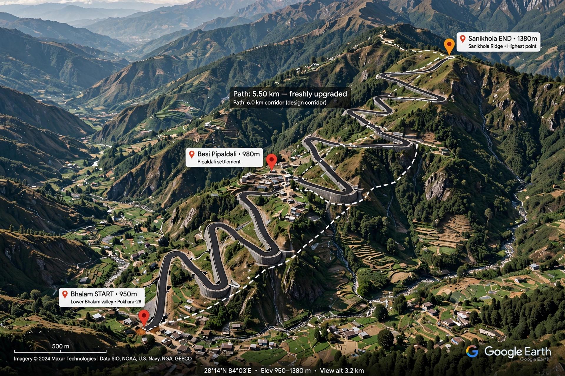 Besi Pipaldali-Sanikhola Road Upgrading
